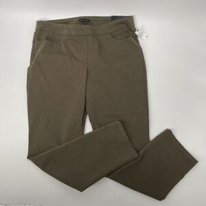 NWT Napa Valley Pants‎ Women 16 Khaki Brown Tapered Pull On Retro Comfort Waist